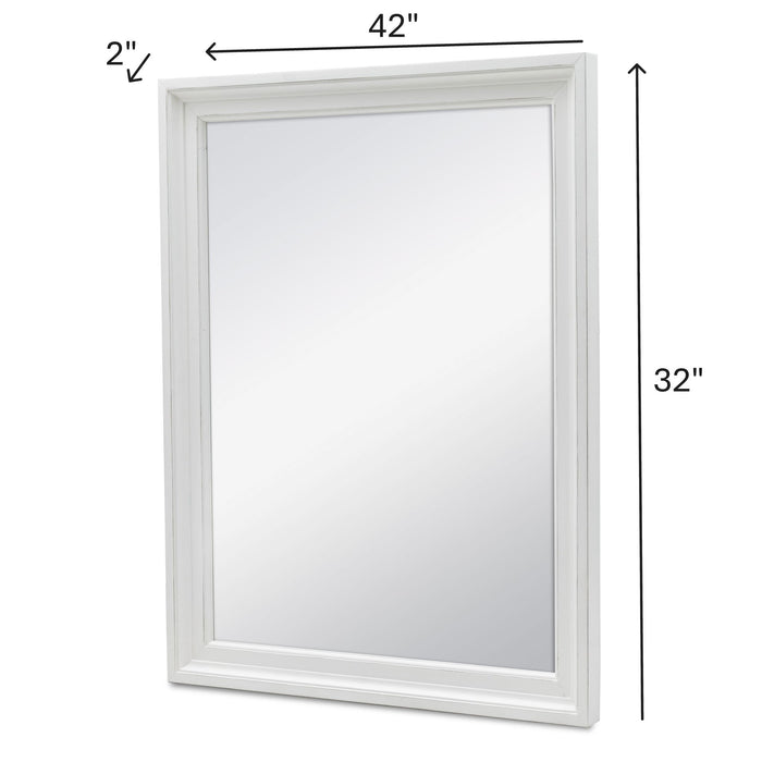 Islamorada - Rectangular Dresser Mirror - Blanc