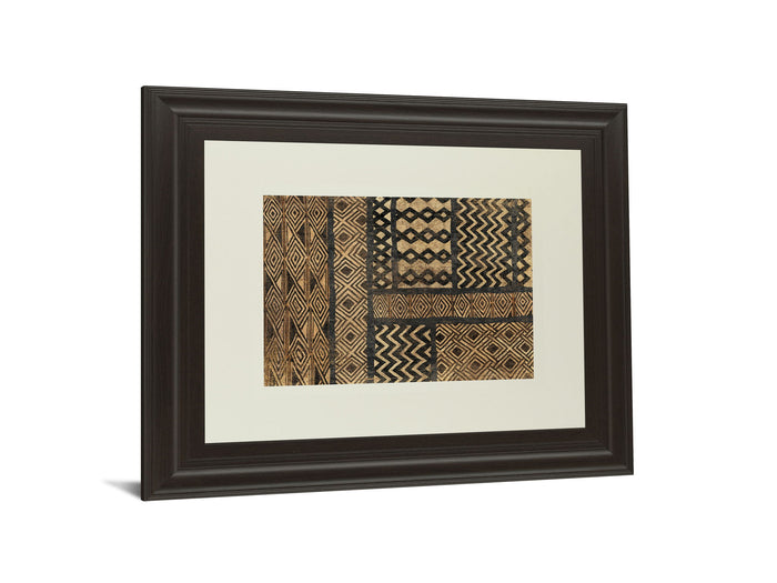 Kuba Abstract By Sue Schlabach - Framed Print Wall Art - Light Brown