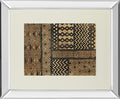 Kuba Abstract By Sue Schlabach - Mirror Framed Print Wall Art - Light Brown