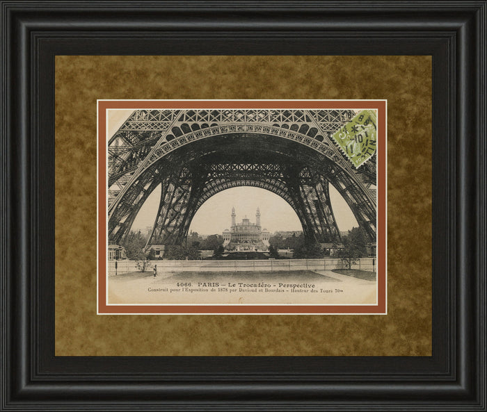 La Base De La Eifel By Wild Apple Studio - Framed Print Wall Art - Light Brown