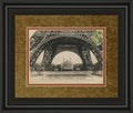La Base De La Eifel By Wild Apple Studio - Framed Print Wall Art - Light Brown