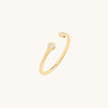 Lab-Grown Diamond Open Ring in Real Gold
