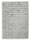 Laddway - 5' x 7' Rug - Cream / Green