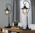 Landen - Contemporary Task Lamp (Set of 2) - Oil Rubbed Bronze / Clear