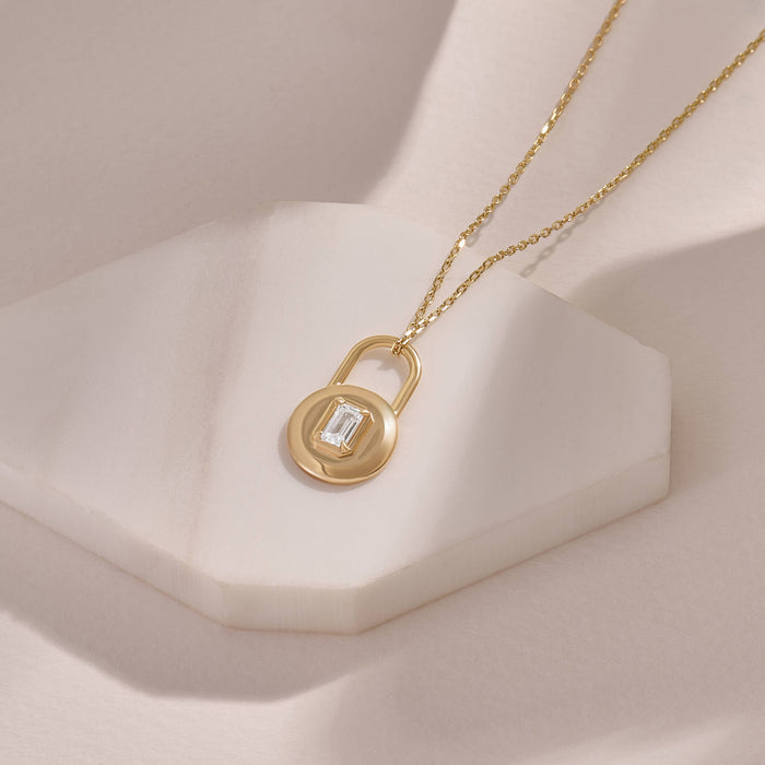 Gold Vermeil Love Lock Necklace