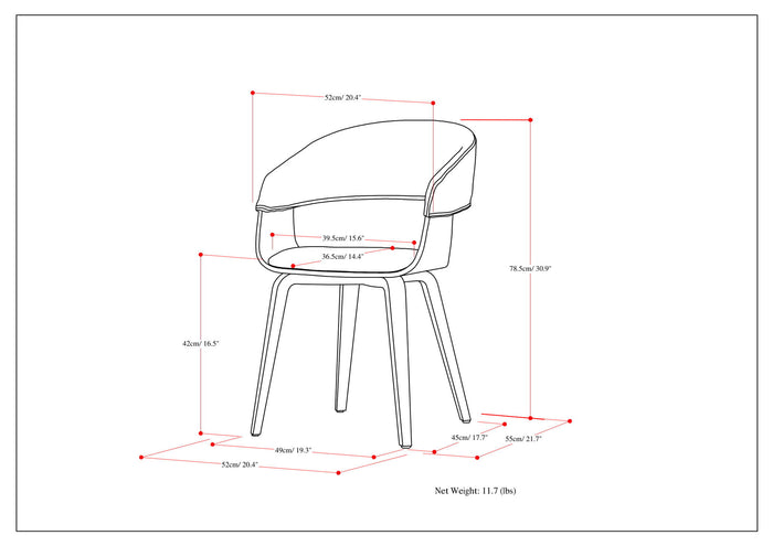Lowell - Upholstered Bentwood Dining Chair