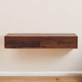 Lunar - 2 Drawer Wall Mounted Console - Brown