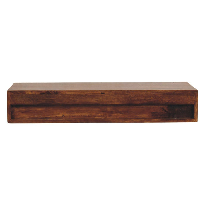 Lunar - 2 Drawer Wall Mounted Console - Brown