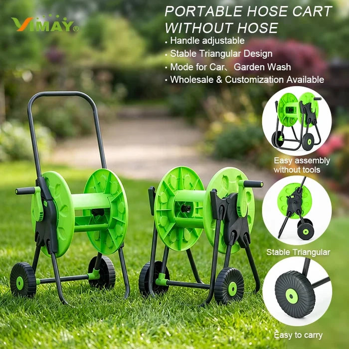 Manufacturer Custom High Quality Stable Durable Garden Water Hose Reel Cart