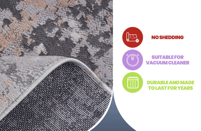 Marfi - 8' X 10' Abstract Area Rug - Gray / Multi