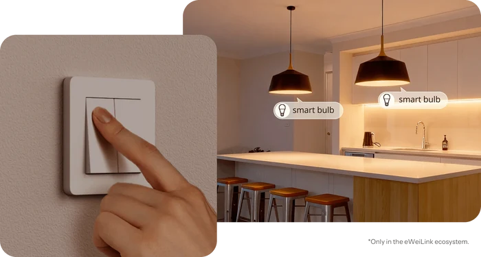 Matter Sonoff DUO 2 - Gang Smart Switch - SONLMINI2GS - Vesternet