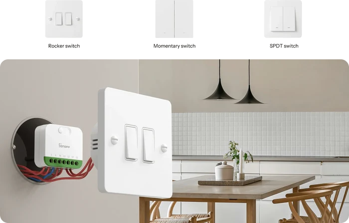 Matter Sonoff DUO 2 - Gang Smart Switch - SONLMINI2GS - Vesternet