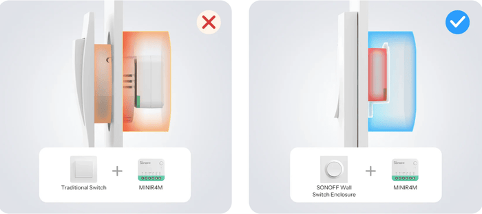 Matter Sonoff MINI Extreme Smart Switch - SONLMINIR4M - Vesternet