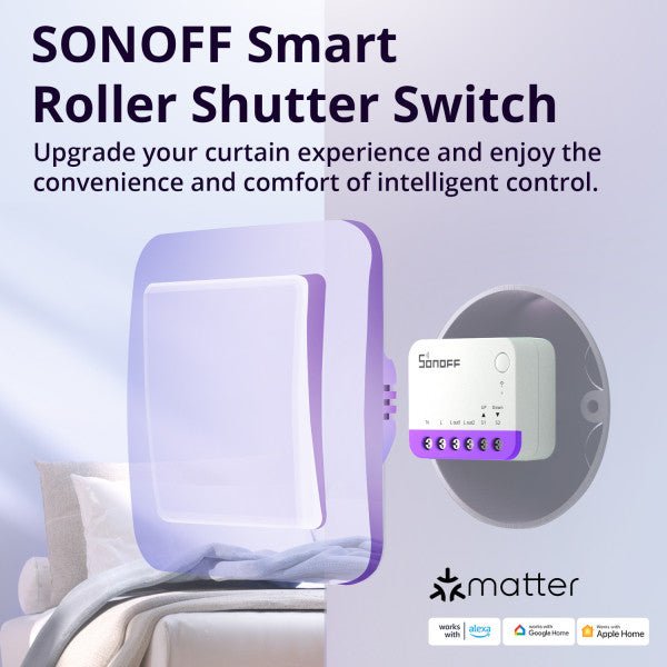 Matter Sonoff Smart Roller Shutter Switch - SONLMINIRBS - Vesternet