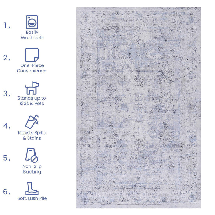 Maval - Area Rug, Washable