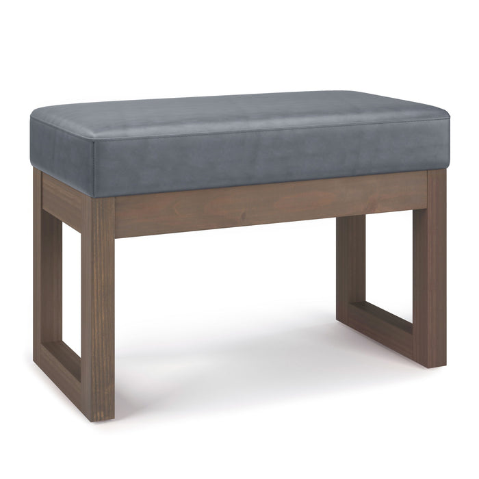Dark Gray / 26.6"W x 14.6"D x 18.5"H / Faux Leather