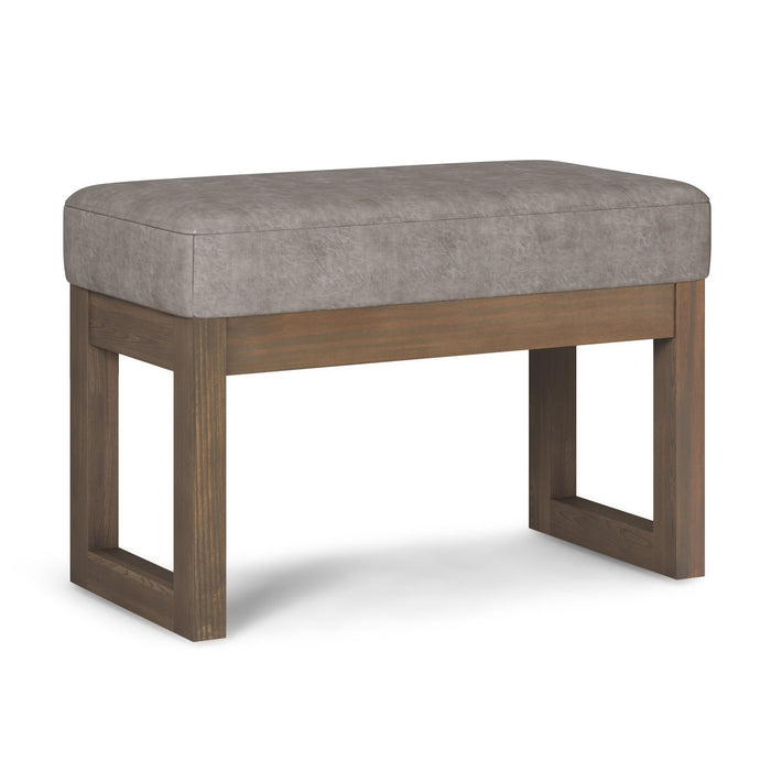 Gray / 26.6"W x 14.6"D x 18.5"H / Faux Leather