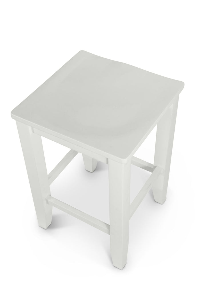 Miramar - Backless Stool - Stark White by Sea Winds, view 3