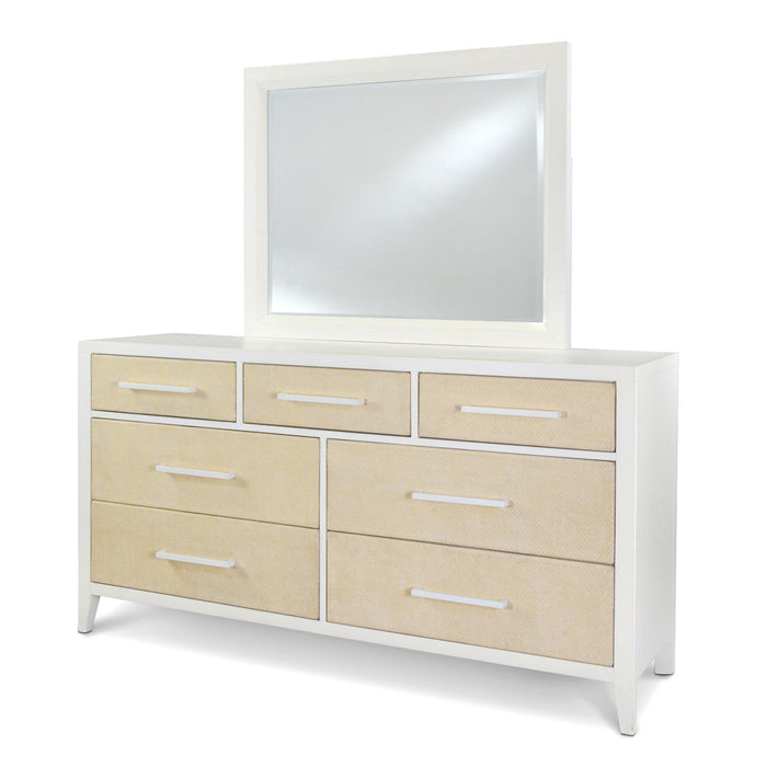Miramar - Rectangular Dresser Mirror - Stark White by Sea Winds, view 2