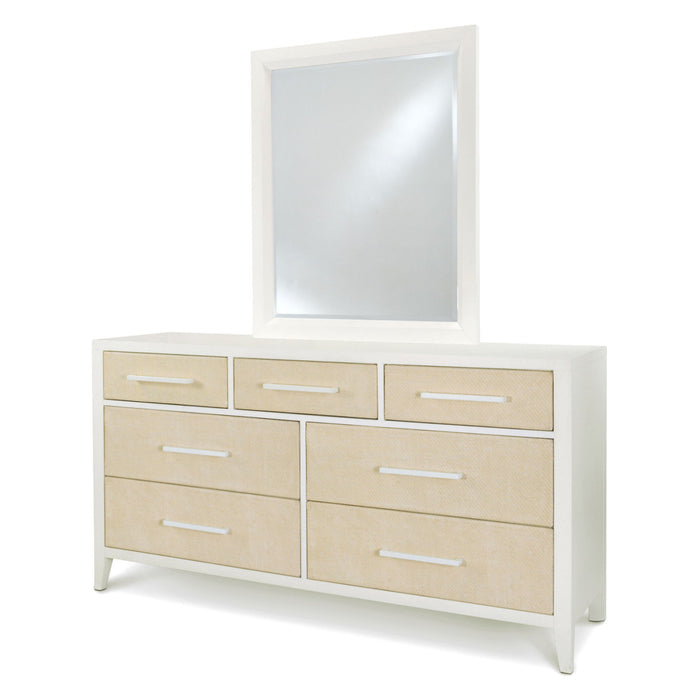 Miramar - Rectangular Dresser Mirror - Stark White by Sea Winds, view 3