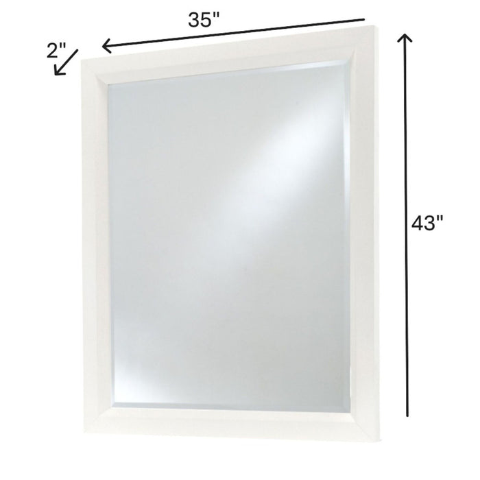 Miramar - Rectangular Dresser Mirror - Stark White