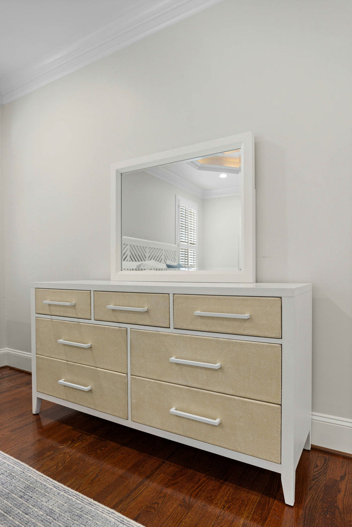 Miramar - Rectangular Dresser Mirror - Stark White