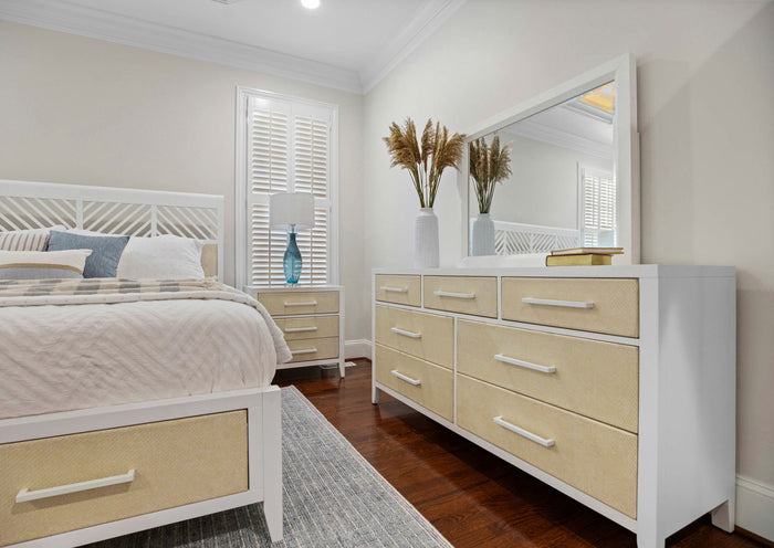 Miramar - Rectangular Dresser Mirror - Stark White