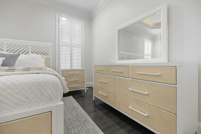 Miramar - Rectangular Dresser Mirror - Stark White