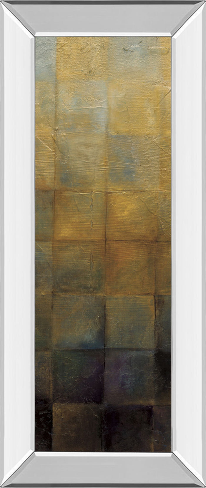 Modra Il By Pasion - Mirror Framed Print Wall Art - Light Brown