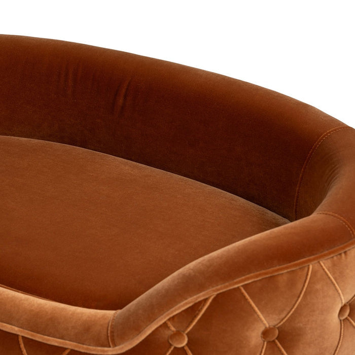 Monroe - Dog Sofa Bed - Burnt Orange