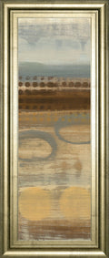 Movement Panel I By Jeni Lee - Framed Print Wall Art - Light Brown