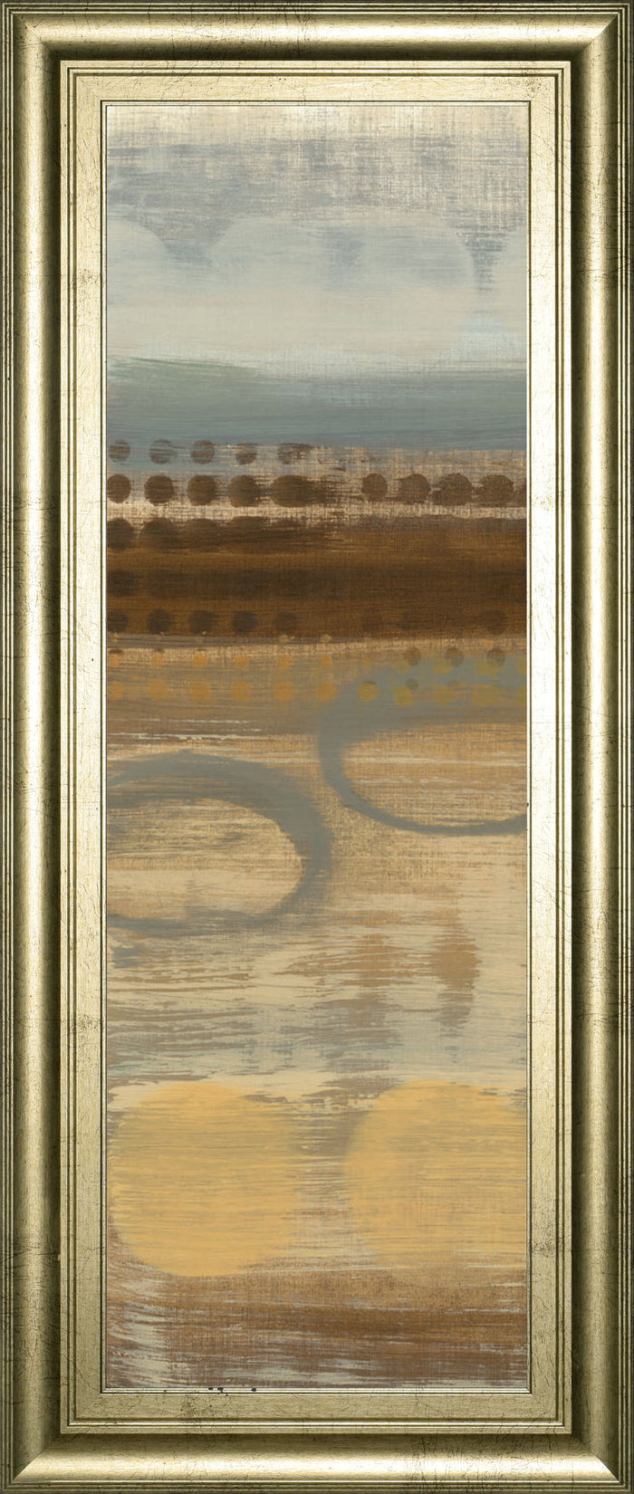 Movement Panel I By Jeni Lee - Framed Print Wall Art - Light Brown