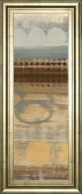 Movement Panel Il By Jeni Lee - Framed Print Wall Art - Light Brown