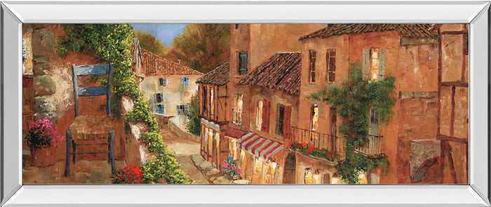 My Balcony By Archambault G - Mirrored Frame Wall Art - Light Brown