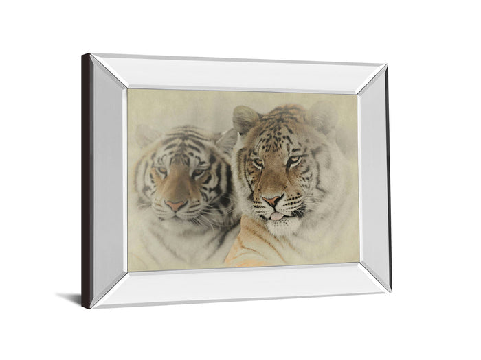 Mystic Realm By Wink Gaines - Mirror Framed Print Wall Art - Beige