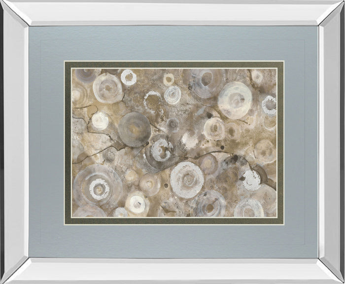 Natural Agate By Albena Hristova - Mirror Framed Print Wall Art - Beige