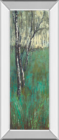 Nature Companion I By Solis - Mirror Framed Print Wall Art - Green