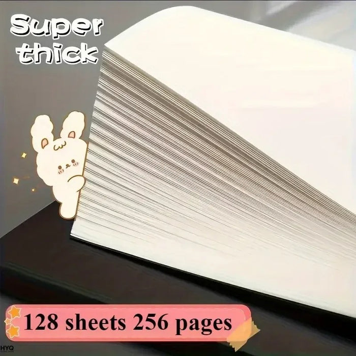 Notepad 256 Pages Blank Sketchbook Notebook Diary School Journal Useful Stationery Office Supplies