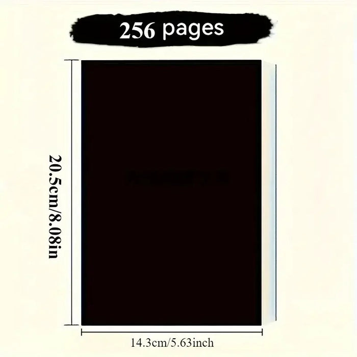 Notepad 256 Pages Blank Sketchbook Notebook Diary School Journal Useful Stationery Office Supplies