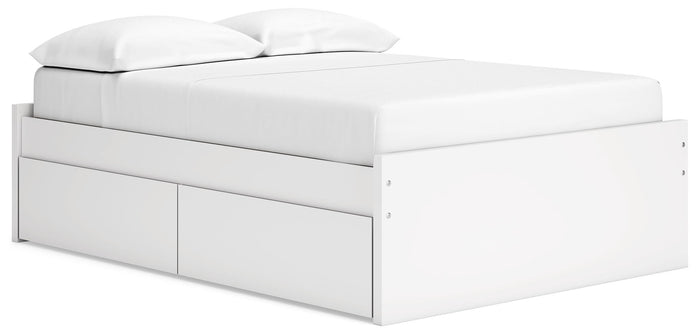 White / Full / 1 Side Storage