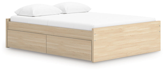 Light Brown / Queen / 2 Side Storage