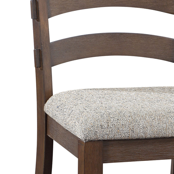 Pascaline - Rustic Side Chair (Set of 2) - Gray / Brown