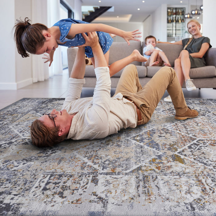 Payas - 5' X 7' Traditional Area Rug - Multi