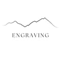 Custom engraved silver ring with personalized text by Forge and Lumber