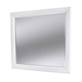 Point Breeze - Rectangular Dresser Mirror - Fresh White W/ Soft Gray Glaze by Finn & Louise, view 1