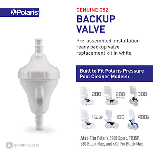 POLARIS BACKUP VALVE G52 (AA13, GO1)