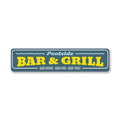 POOLSIDE BAR & GRILL SIGN
