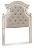 Realyn - Twin UPH Panel Headboard - Chipped White