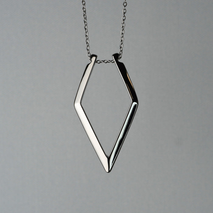 18K gold plated ring holder necklace with adjustable chain, anti-tarnish finish by Forge and Lumber