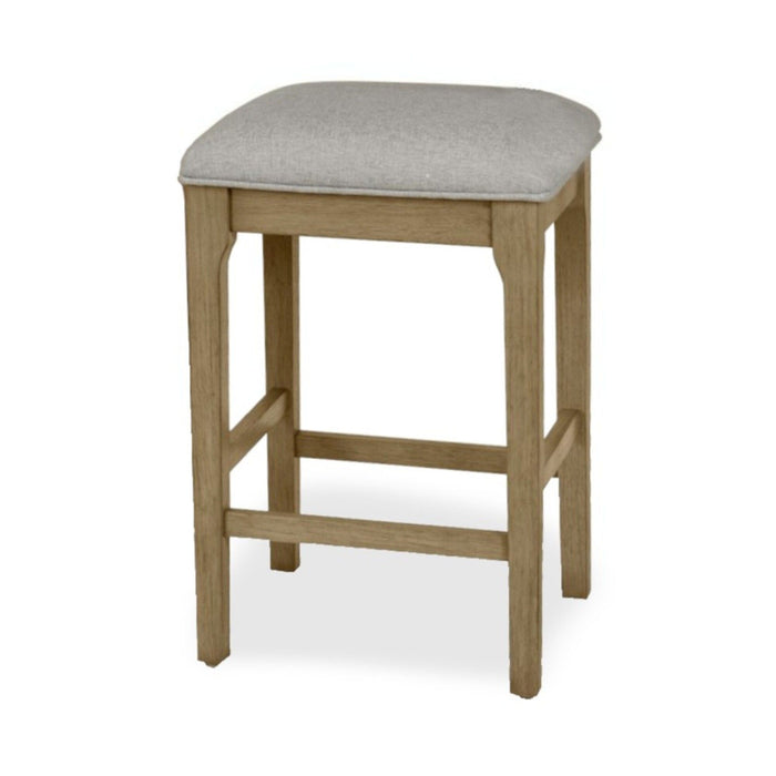 Rio Vista - Backless Upholstered Stool - Muted Earth Tones / Clay / Gray by Finn & Louise, view 1